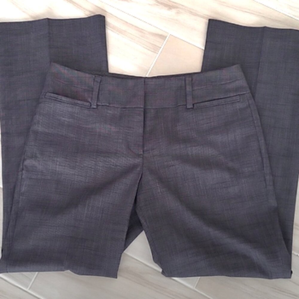 New York & Company Seventh Ave Dark Grey Dress Suiting Pants Size 8